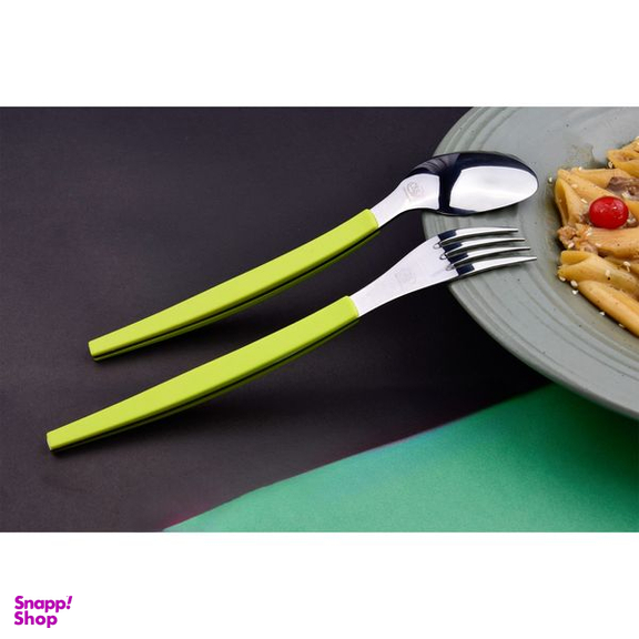 سرویس قاشق و چنگال 31 پارچه سی اند اس مدل منحنی