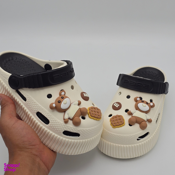 صندل بچگانه پاپا مدل کراکس کد 464946 رنگ کرم