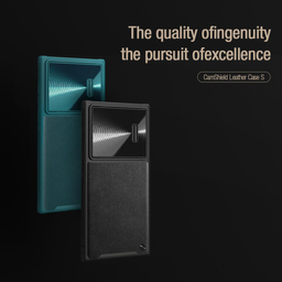 کاور نیلکین مدل CamShield Leather S Case مناسب برای گوشی موبایل سامسونگ Galaxy S23 Ultra