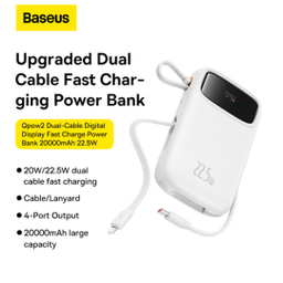 پاور بانک بیسوس مدل P10055002113-00 ظرفیت 20000 میلی امپر ساعت