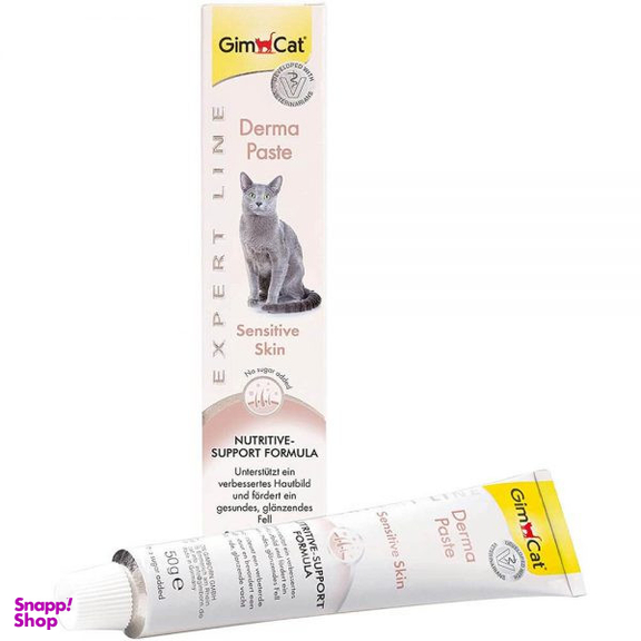 خمیر تشویقی پوست و مو گربه جیم کت مدل Derma Paste وزن 50 گرم