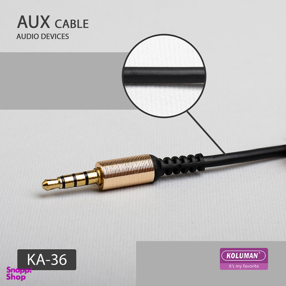کابل AUX کلومن مدل KA - 36 طول 1 متر
