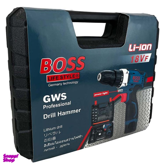 پیچ گوشتی شارژی باس کد 18vf LI-ION مجموعه 30 عددی