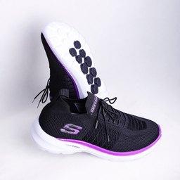 کفش راحتی زنانه طرح اسکچرز مدل گو‌واک کد 2025 رنگ مشکی بنفش