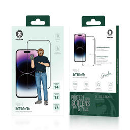 محافظ صفحه نمایش موبایل گرین لاین مدل 9H Steve مناسب اپل iPhone 13 / 13 Pro / 14