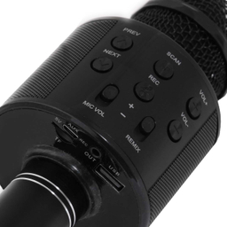 میکروفن بلوتوثی اسپیکر دار مشکی مدل ws-858