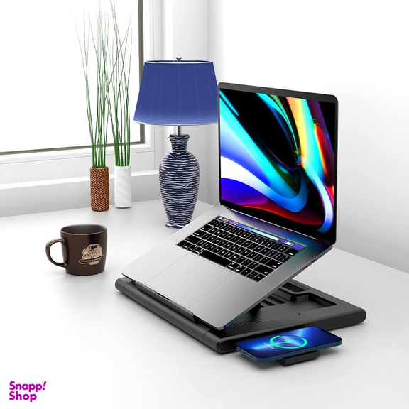 هاب 11 پورت و استند لپ تاپ پاورولوژی مدل Multi-Functional Pro Hub PWPROHUB