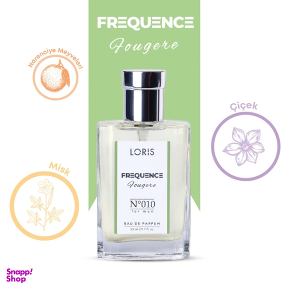 ادوپرفیوم مردانه لوریس مدل Frequence کد N010