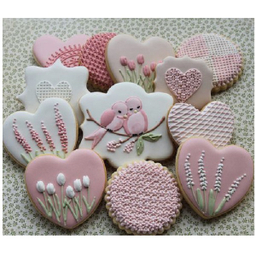 کاتر دو طرفه شیرینی پزی بهگز مدل قلب مجموعه 5 عددی