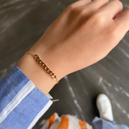 دستبند طلا 18 عیار زنانه میو گلد طرح کارتیه کد BR146 سایز 18.5 سانتی متر