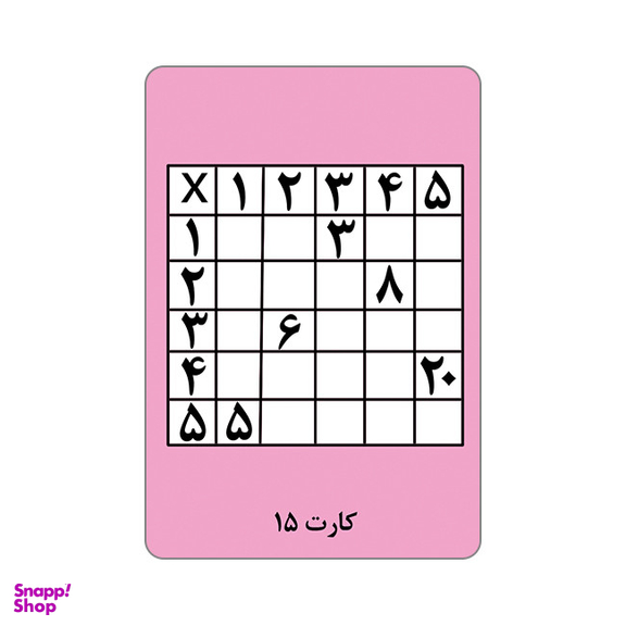 فلش کارت آموزش جدول ضرب انتشارات جواهری