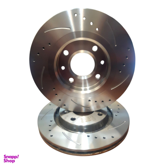 دیسک ترمز جلو خودرو آسمکو کد 1485063020 مناسب پژو پارس بسته 2 عددی