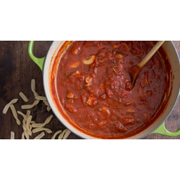 خوراک لوبیا چیتی با قارچ در سس گوجه فرنگی اصالت 380 گرم