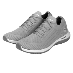 کفش پیاده روی زنانه طرح اسکیچرز بافت کد 286966 رنگ طوسی روشن