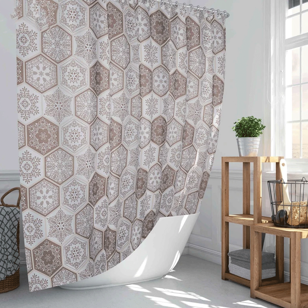 پرده حمام دلفین کد TOR-2345 سایز 200×180 سانتی متر