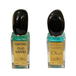 ادوپرفیوم مردانه ایفوریا مدل ساواج با رایحه شیرین حجم 30 میلی لیتر به همراه ادوپرفیوم مردانه ایفوریا مدل Oud Wood با رایحه گرم و شیرین حجم 30 میلی لیتر