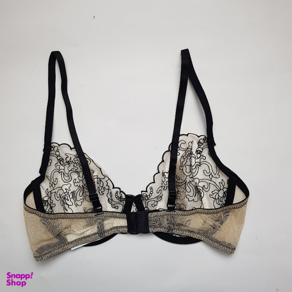 ست سوتین و شورت زنانه برتا مدل توری کد 2020OZB رنگ نسکافه ای