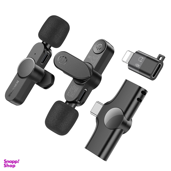 میکروفون یقه ای بروفون مدل BFK12 Type-C/Lightning مجموعه 2 عددی