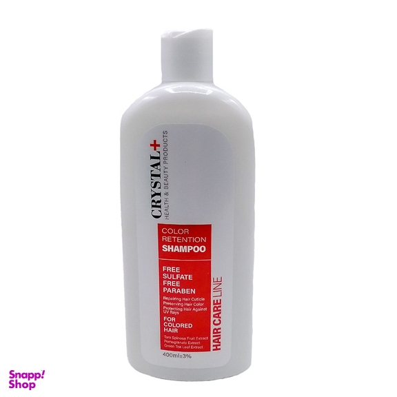 شامپو تثبیت کننده رنگ مو کریستال مدل انار حجم 400 میلی لیتر