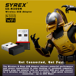 کارت شبکه وایرلس N300 USB سایرکس مدل SX-N300M