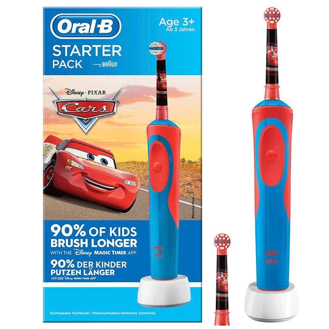 مسواک برقی کودک اورال-بی مدل Cars Starter Pack