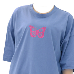 تیشرت زنانه طرح پروانه کد TTD