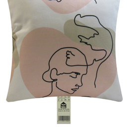 کاور کوسن هوم اند لایف مدل پاپریک طرح چهره زن و مرد