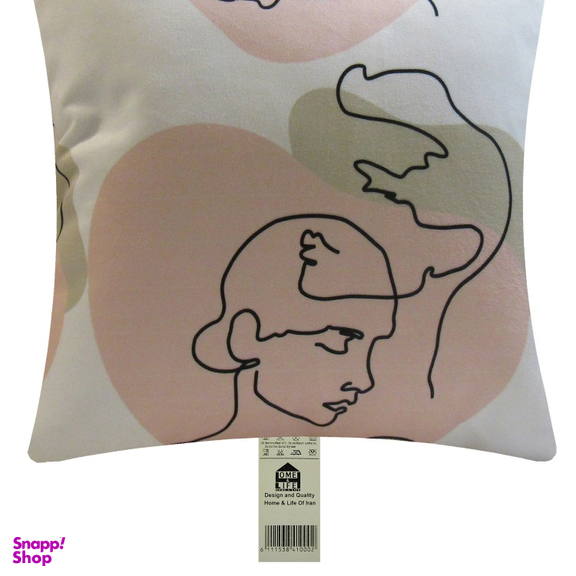 کاور کوسن هوم اند لایف مدل پاپریک طرح چهره زن و مرد