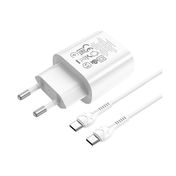شارژر دیواری هوکو مدل N22 PD 25W به همراه کابل تبدیل USB-C