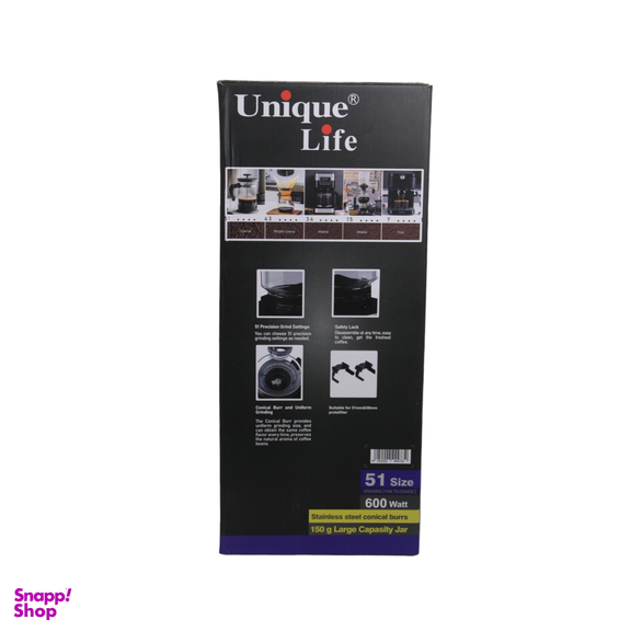 آسیاب قهوه یونیک لایف مدل UL-CG019s کد 1