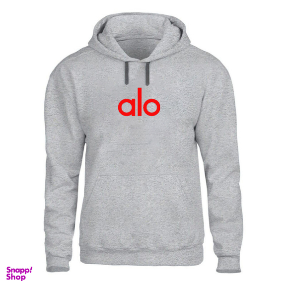 هودی کد H304 طرح alo رنگ طوسی