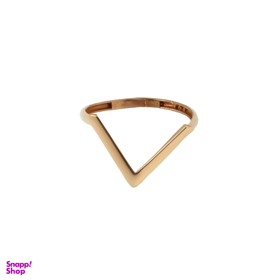 انگشتر طلا 18 عیار زنانه طلاجات مدل وی کد 1028 سایز 57