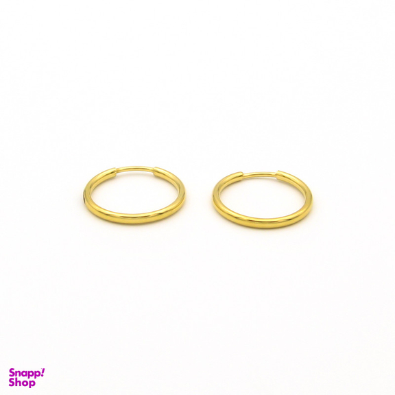 گوشواره طلا 18 عیار زنانه کاپانی مدل حلقه ای کد KE013