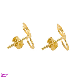 گوشواره طلا 18 عیار زنانه طرح قلب و بینهایت کد pm02