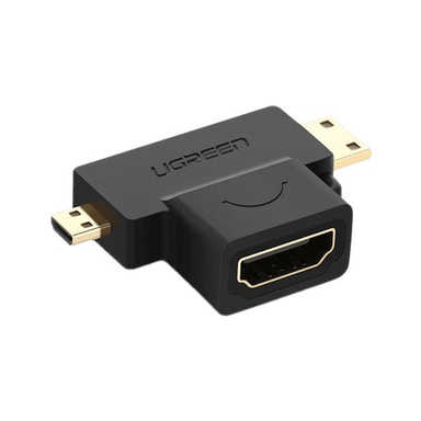 مبدل Micro HDMI Male و Mini HDMI Male به HDMI Female یوگرین مدل HD129 کد 20144