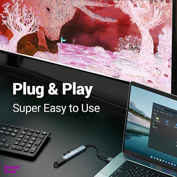 هاب 4 پورت USB سایرکس مدل SX-CU9005