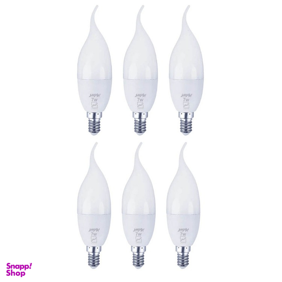 لامپ LED اشکی 7 وات بورسر مدل CL37 پایه E14 بسته 6 عددی