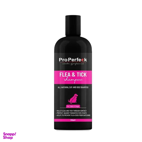 شامپو سگ و گربه پروپرفک مدل Tick and flea حجم 250 میلی لیتر