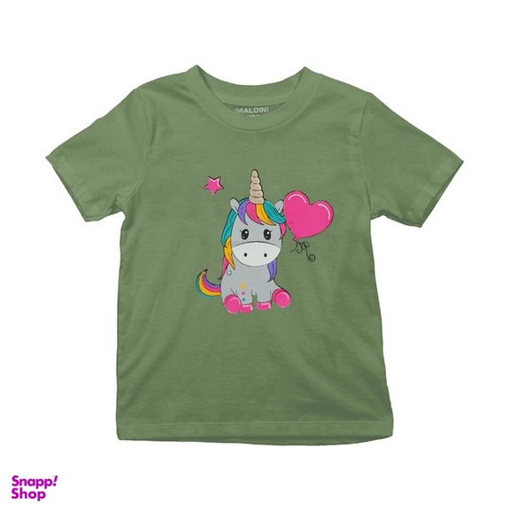تی شرت آستین کوتاه دخترانه مالدینی مدل T-kids-17