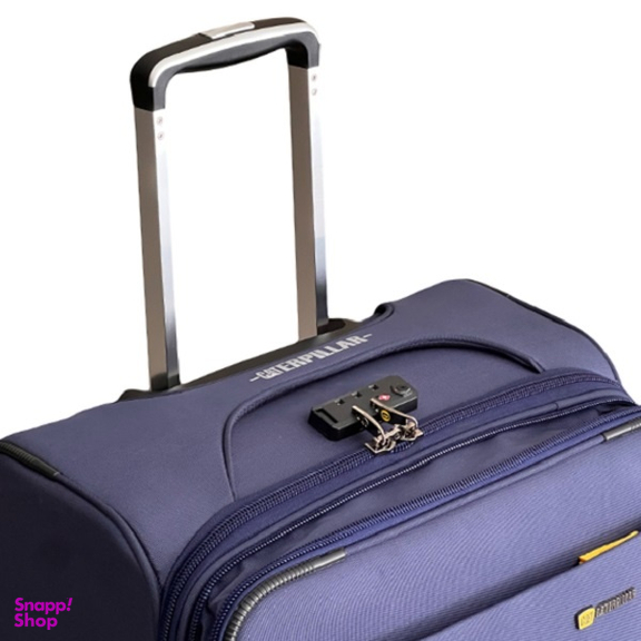 چمدان طرح کاترپیلار مدل CATB203B TRAVEL SENTRY SMALL سایز کوچک به همراه کیف آرایشی و جا کفشی