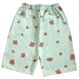 ست تیشرت و شلوارک نوزادی مدل زرافه کد 3942 رنگ سبز