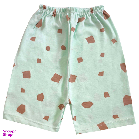 ست تیشرت و شلوارک نوزادی مدل زرافه کد 3942 رنگ سبز