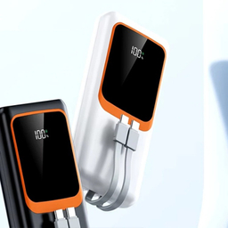 پاوربانک پی زد ایکس مدل V27 Fast Charging 22.5W Cabled ظرفیت 20000 میلی آمپر ساعت