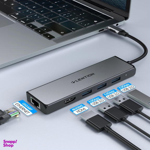 هاب 5 پورت USB-C لنشن مدل C25 HE