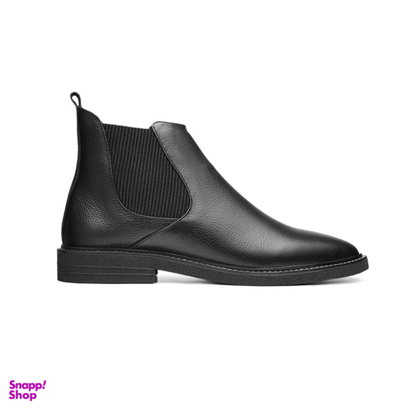 نیم بوت زنانه نوین چرم مدل 1633  WS3648 رنگ مشکی