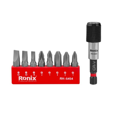 ست 9 عددی رابط و سری پیچ گوشتی رونیکس کد RH-5454