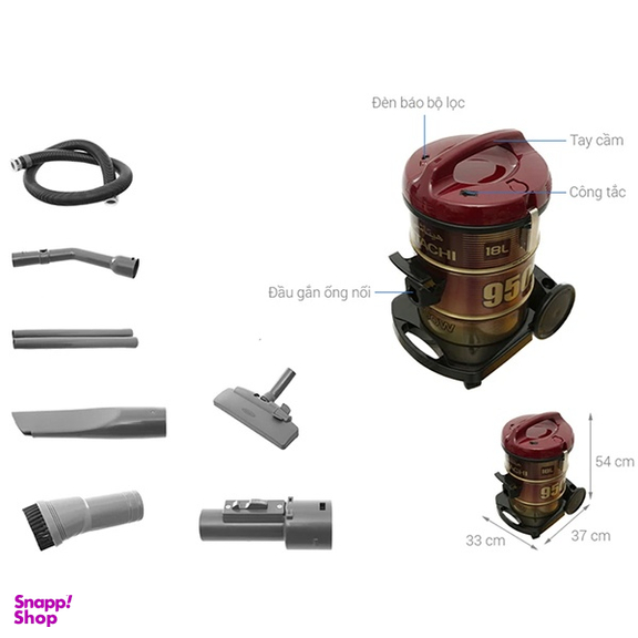 جاروبرقی سطلی هیتاچی مدل CV-950F گنجایش 18 لیتر