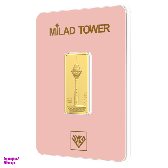 شمش طلا 18 عیار طلای محمد مدل برج میلاد کد SM500