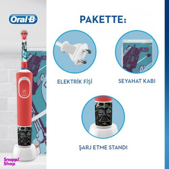 مسواک برقی کودک اورال-بی مدل Star Wars به همراه قاب مسافرتی