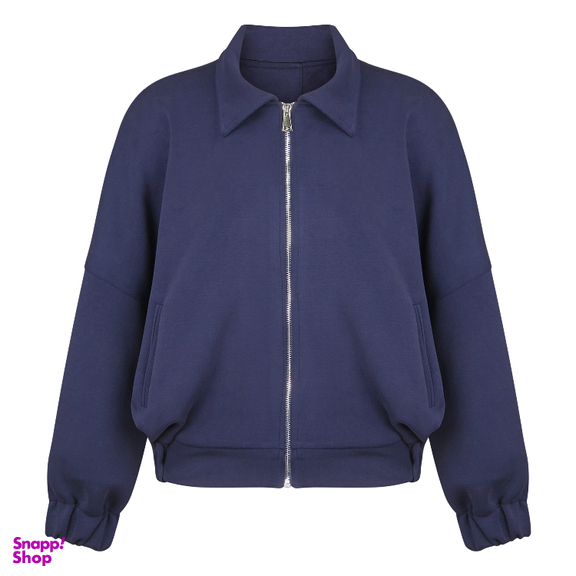 سویشرت زنانه مدل ANSE404 رنگ سرمه ای